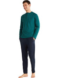 Nautica M813 Men's Comfort Lounge Pajama Set in Green
