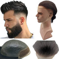 VIP Extensions BIO Style Men's Toupee 100% Human Hair Hairpiece Color 1 New