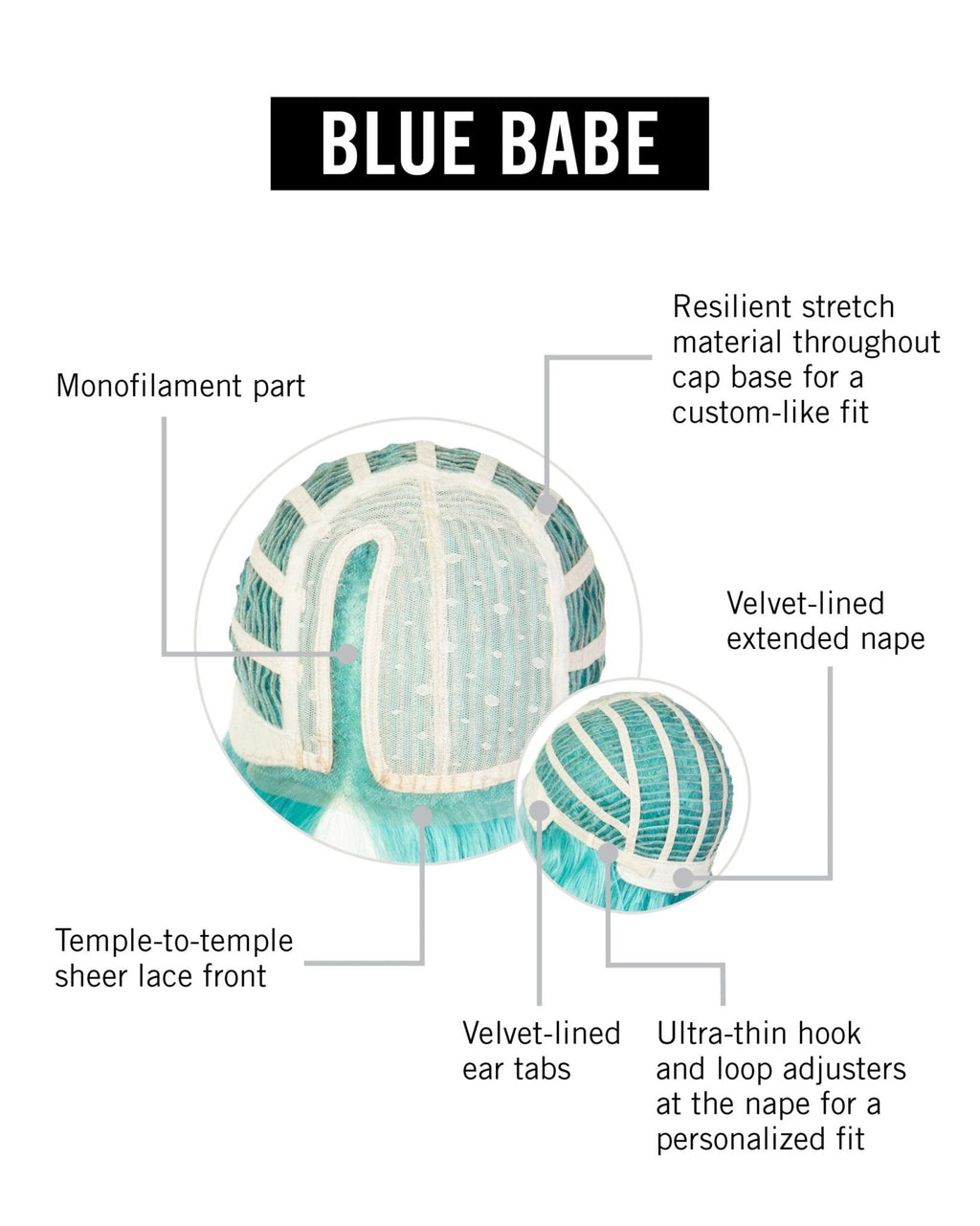 Hairdo Blue Babe Wig