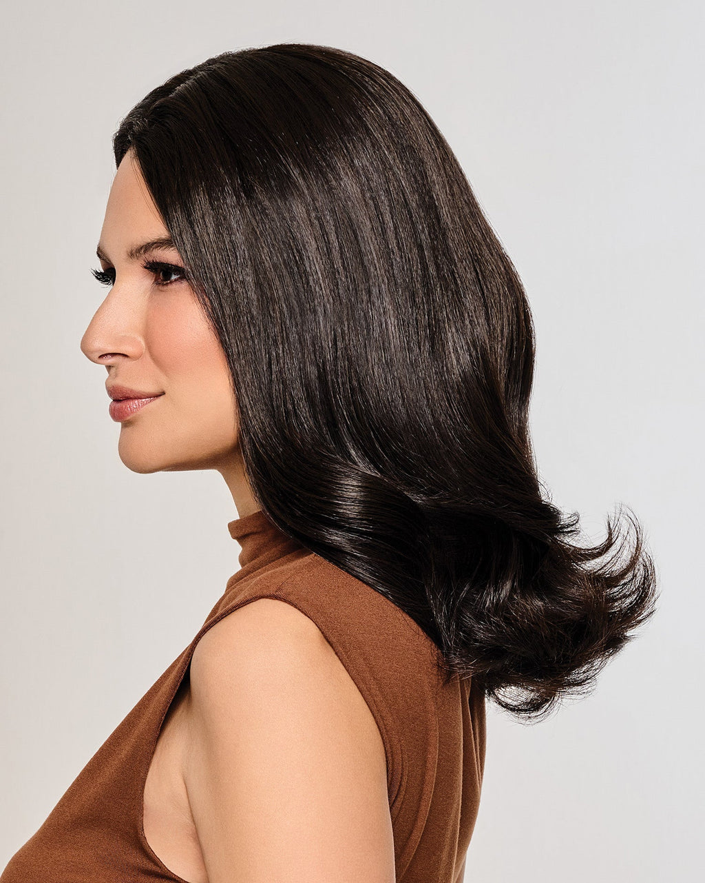 Raquel Welch On Key 16" Hair Topper R3HH Dark Brown Top Piece