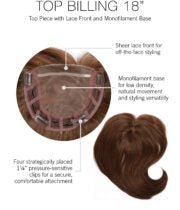 Raquel Welch Top Billing 18" Hair Topper Hairpiece