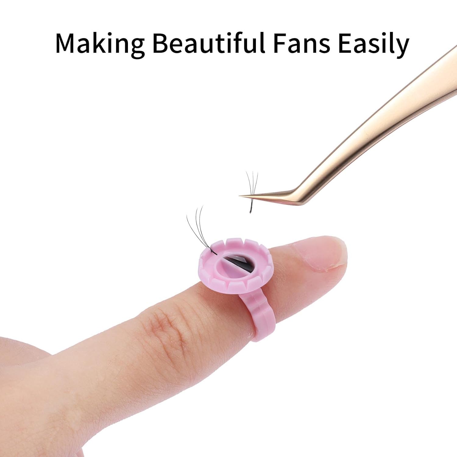 VIP Glue Ring & Easy Fan Cup, Two in One, 100 pcs/Bag