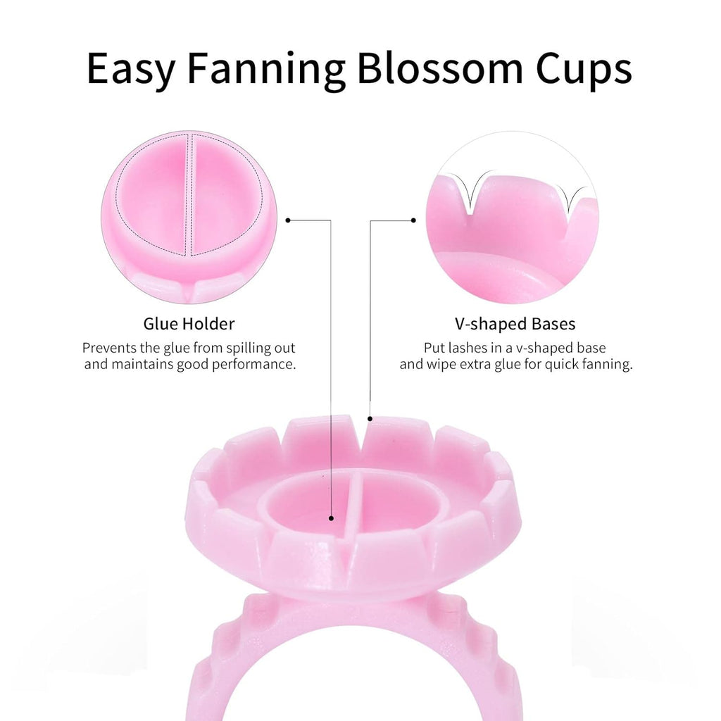 VIP Glue Ring & Easy Fan Cup, Two in One, 100 pcs/Bag