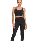 Athletic Racerback Scoop Neck Tank - Black