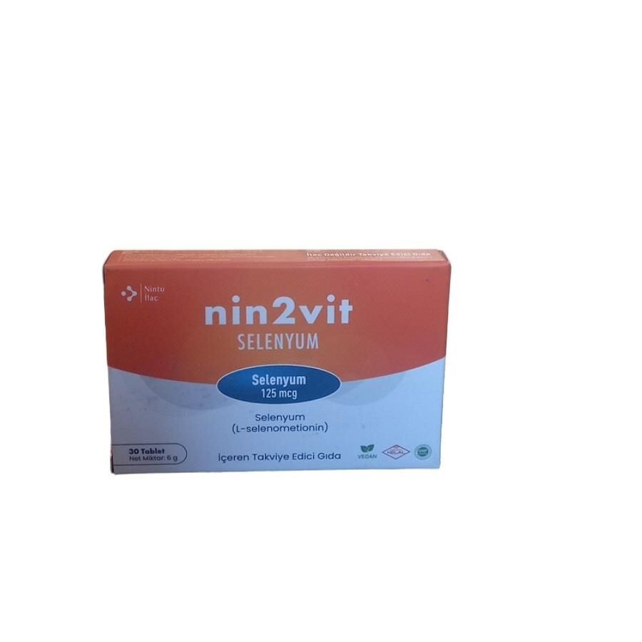 Nin2Vit Selenium 125mcg Dietary Supplement 30 Tablets