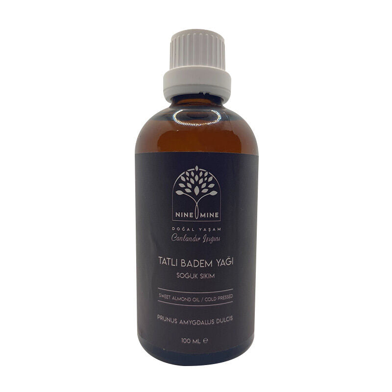 Nine Mine Sweet Almond Oil for Skin & Hair Care 100 ml