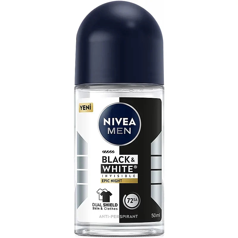 Nivea Men Black & White Epic Night Roll-On Deodorant 50ml