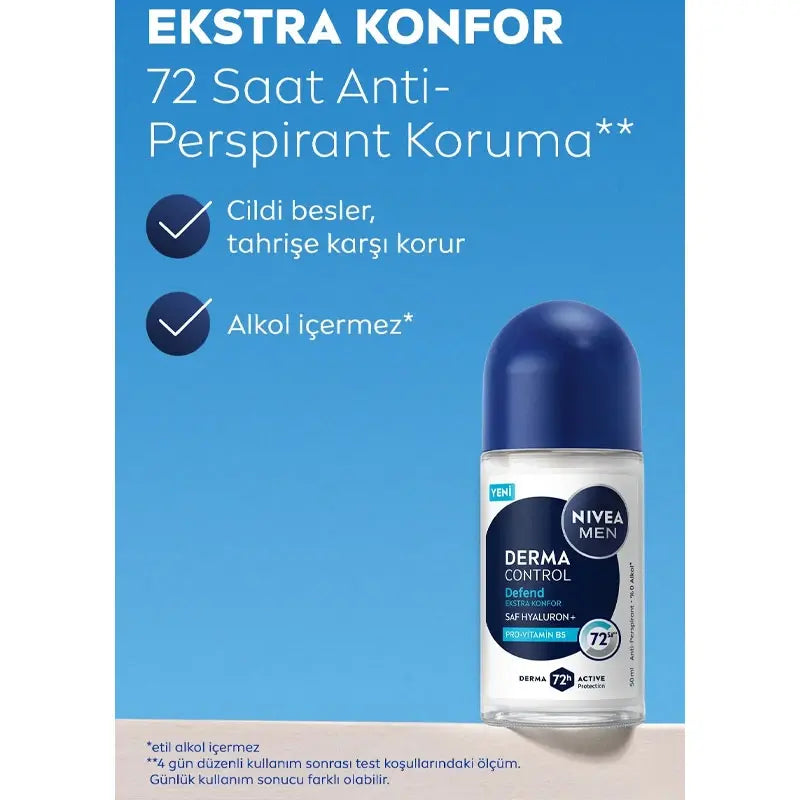 Nivea Men Derma Control Defend Roll-On Deodorant 50ml