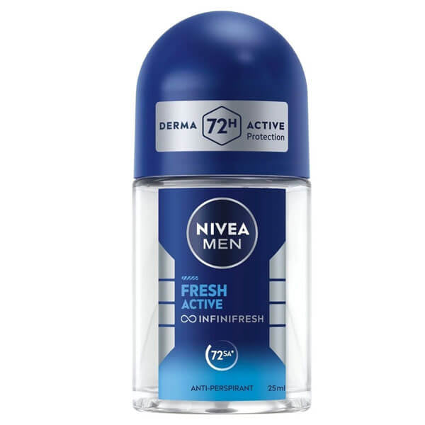 Nivea Men Fresh Active Roll-On Deodorant Mini Travel Size 25ml