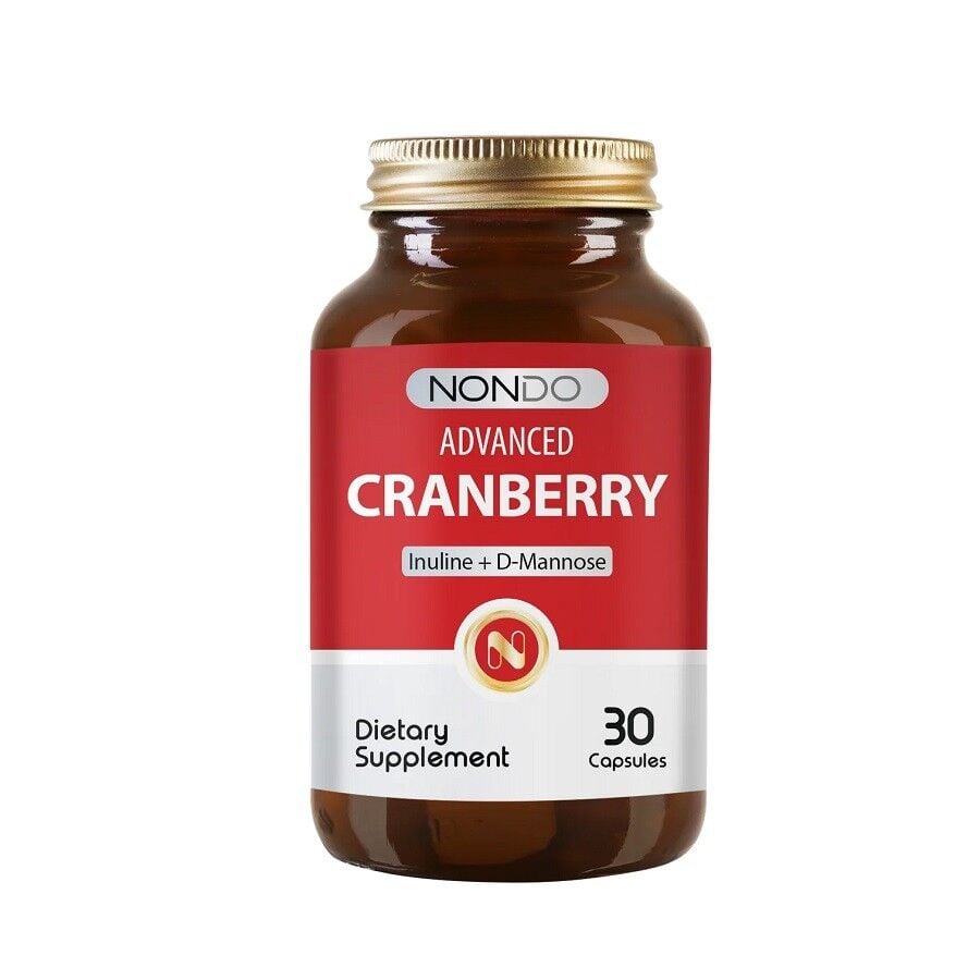 Nondo Vitamins Cranberry with Inulin & D-Mannose 30 Capsules