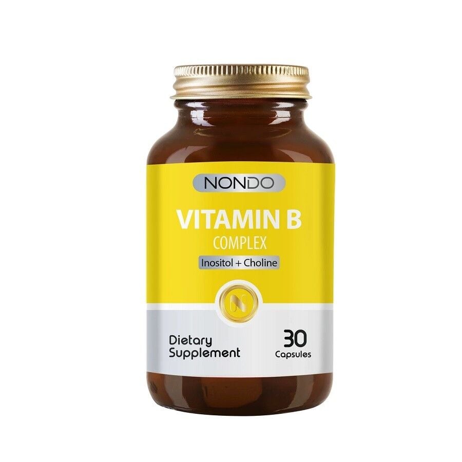 Nondo Vitamin B Complex High Potency Daily Supplement 30 Capsules