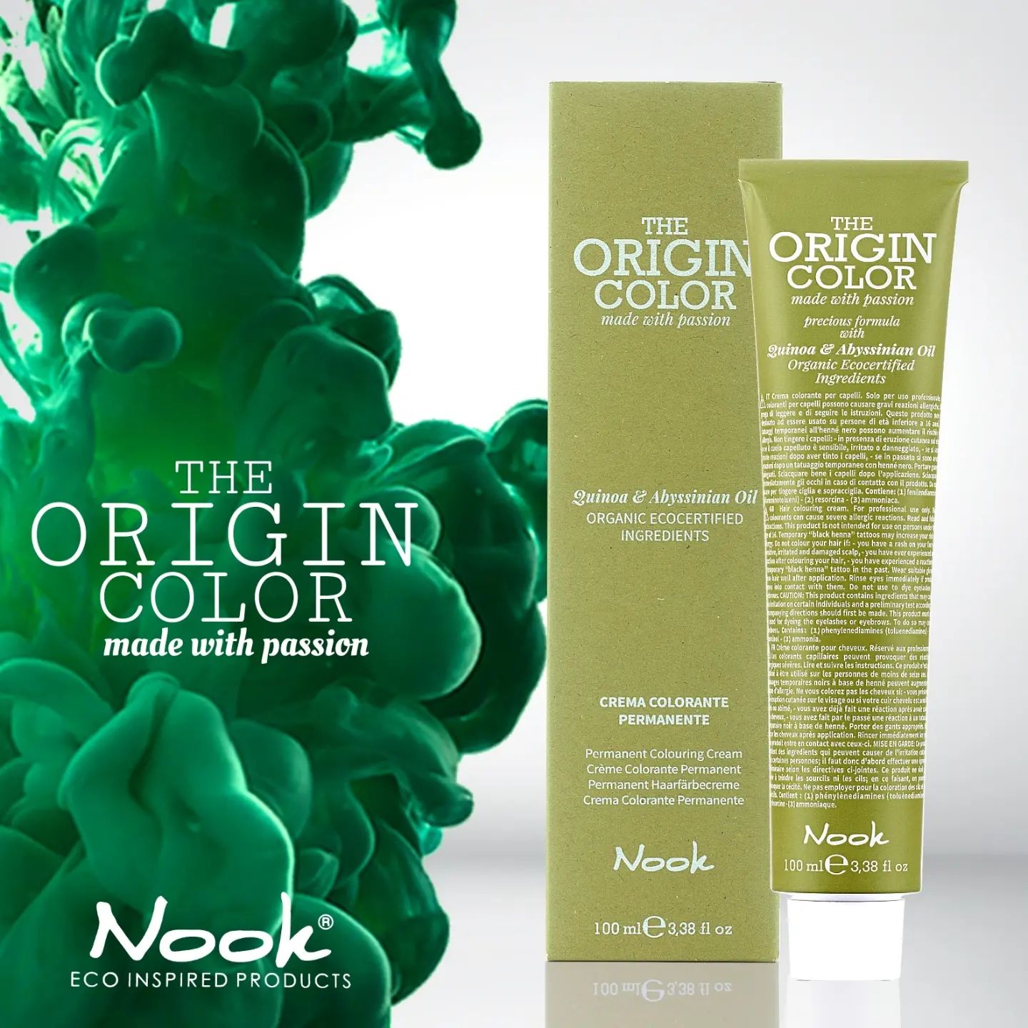 Nook Origin Color 1.0 Black Hair Dye 3.4 oz New in Box