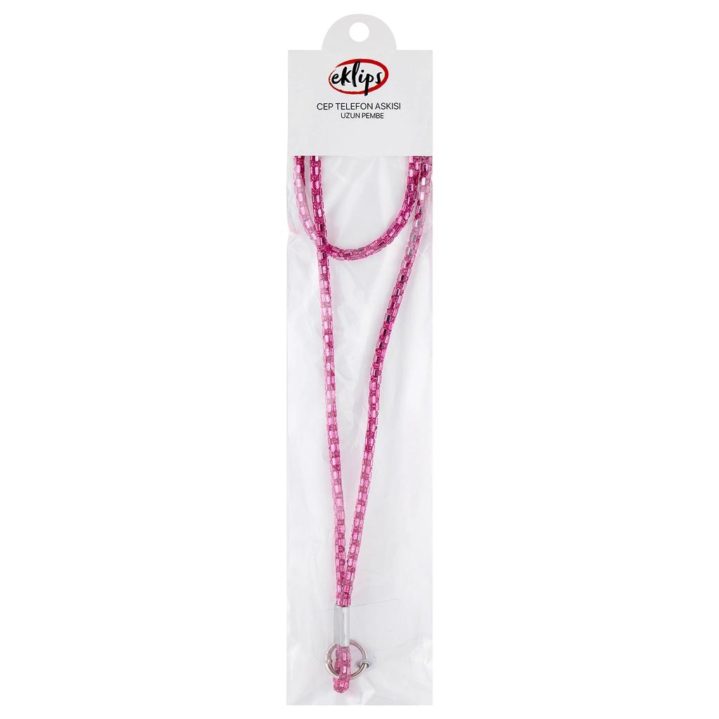Eklips Long Pink Phone Strap for Hands-Free Convenience
