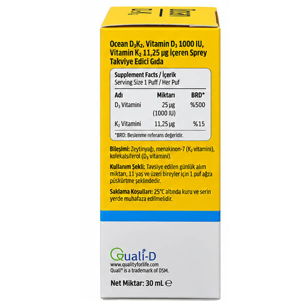 Orzax Ocean D3K2 Drops for Bone, 30 ml