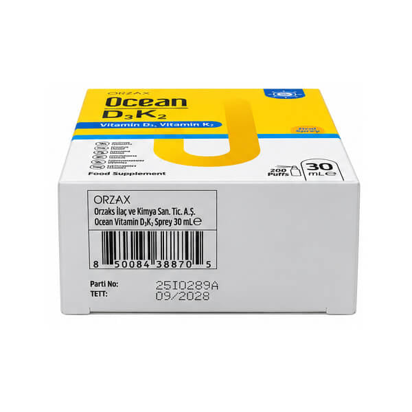 Orzax Ocean D3K2 Drops for Bone, 30 ml
