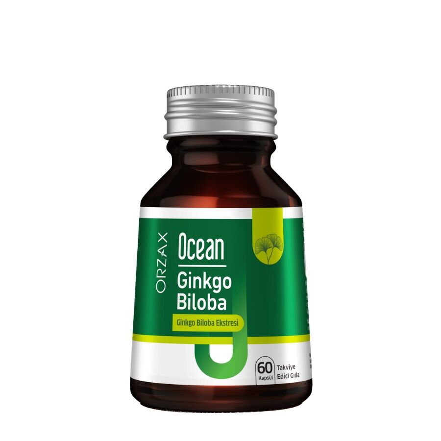 Ocean Orzax Ginkgo Biloba Herbal Supplement 60 Capsules
