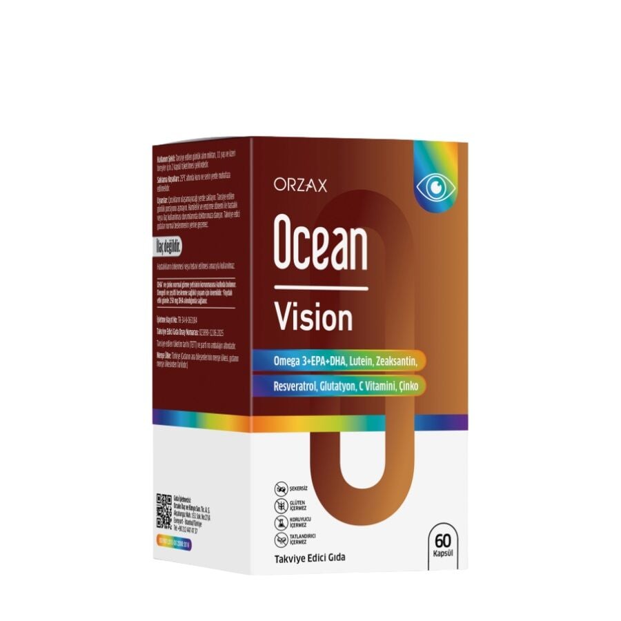 Ocean Vision Omega 3 with Lutein & Zeaxanthin 60 Capsules