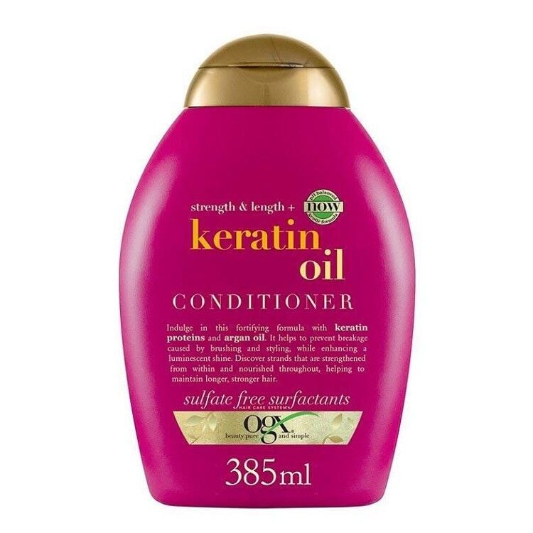 OGX Keratin Oil Anti-Breakage Conditioner for Stronger Hair 385ml