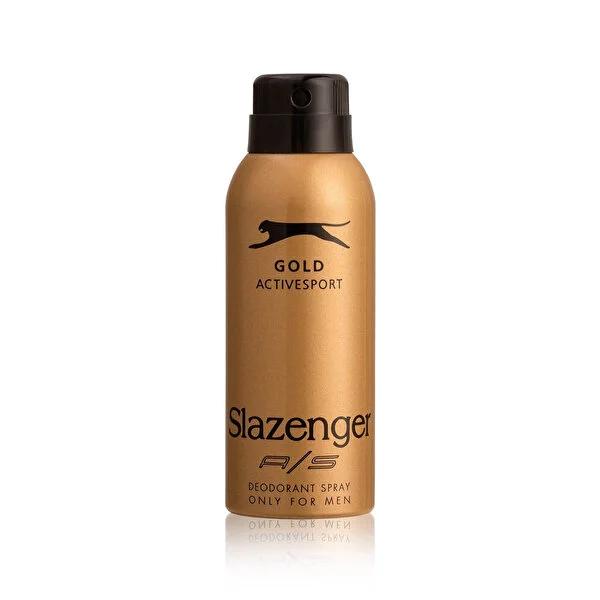 Slazenger Men's Active Sport Deodorant Gold - Long Lasting Freshness, 150ml