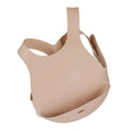 OiOi Silicone Baby Bib with Back Straps Bubble Beige 1 Count