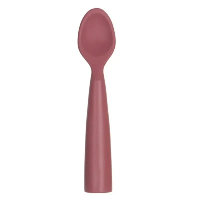 OiOi Nam Nam Silicone Baby Spoon Soft Velvet Rose 1pc