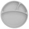OiOi Silicone Portion Plate Vacuum Base Powder Grey 19cm