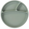 OiOi Silicone Portion Plate Suction Base River Green 19cm
