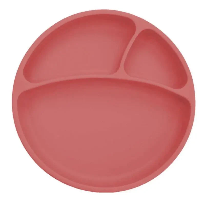 OiOi Silicone Portion Plate Suction Base Velvet Rose 19cm