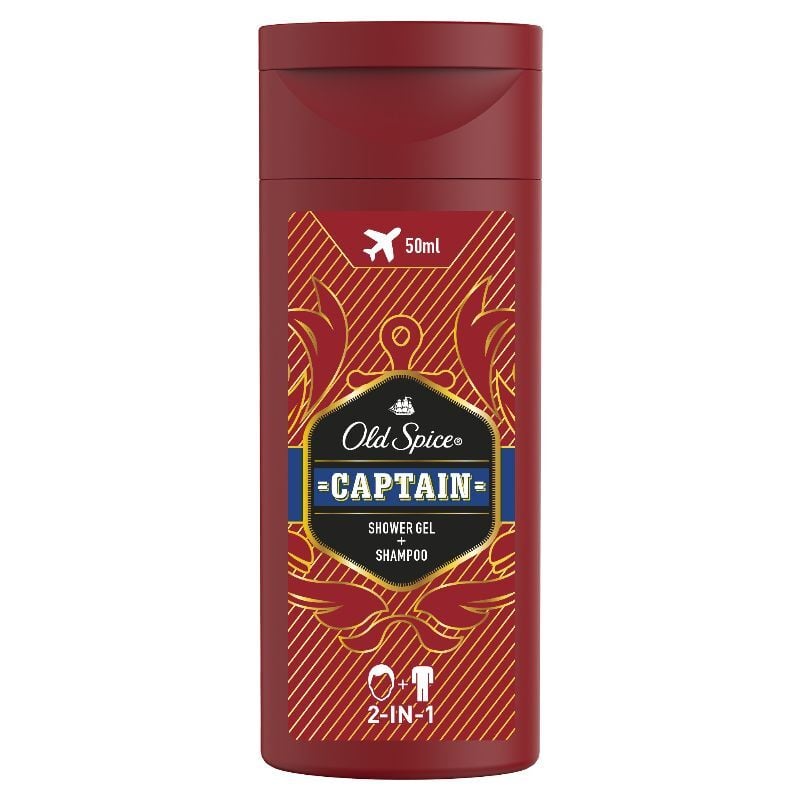 Old Spice Captain 2-in-1 Shower Gel & Shampoo 50ml