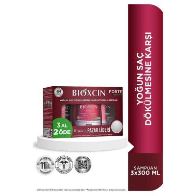 Bioxcin Forte Intensive Hair Loss Shampoo with BIOCOMPLEX B11 - Strengthens Weak Hair Roots, Nourishes Hair & Scalp