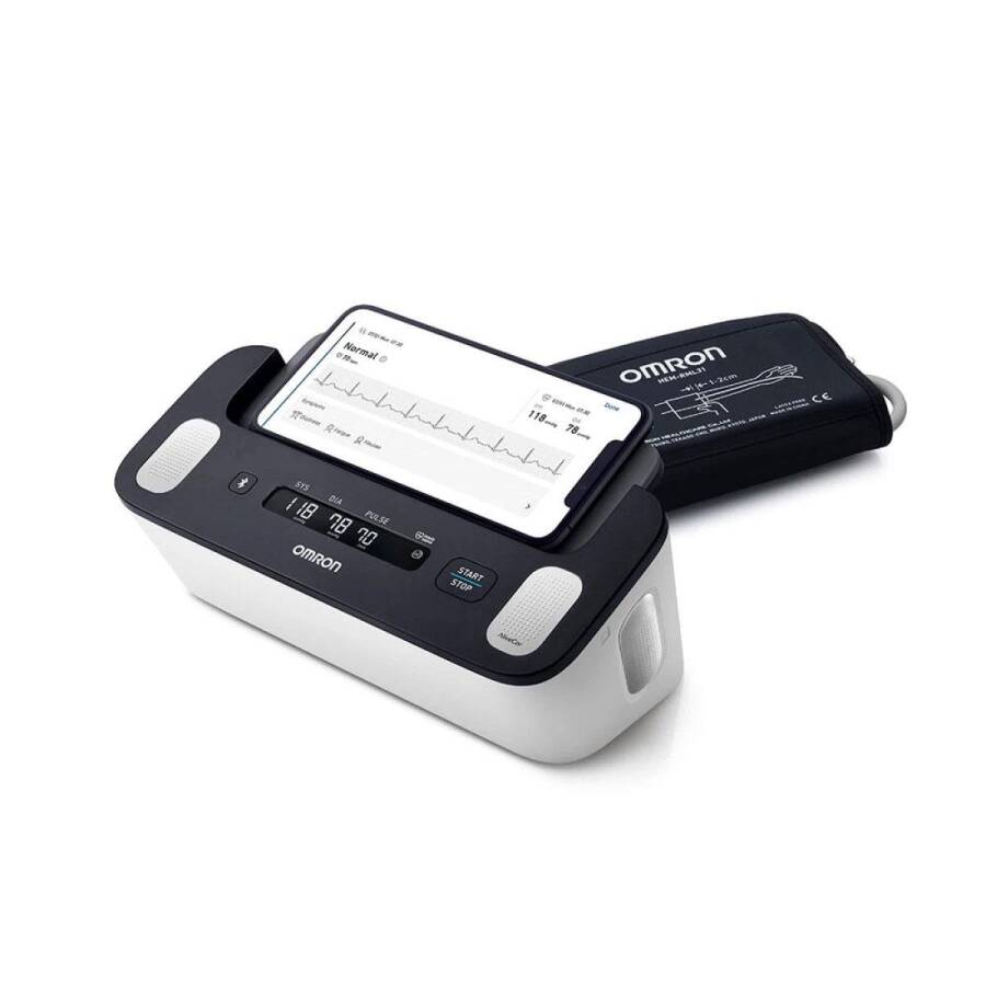 Omron Complete HEM-7530T Blood Pressure Monitor & EKG Device