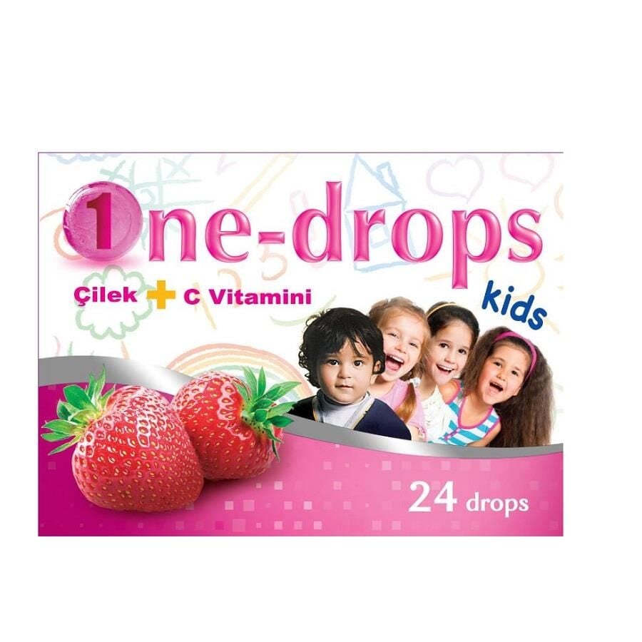 Miraderm One-Drops Kids Strawberry & Vitamin C Drops 24 Count