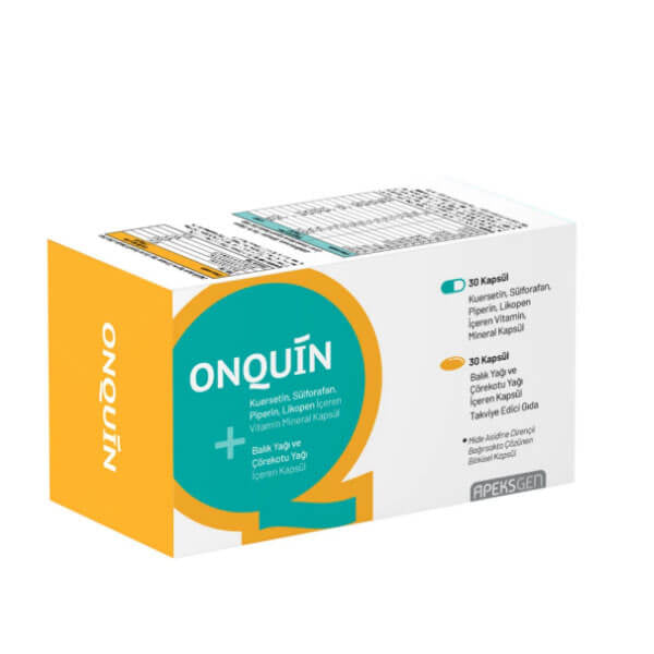 Onquin Quercetin and Fish Oil Supplement 30 Capsules