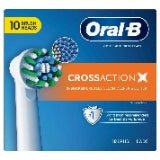 Oral-B CrossAction Replacement Brush Heads with CleanMaximiser, White, 10 Count