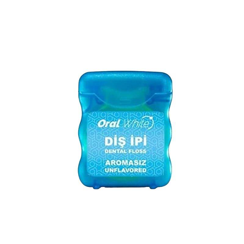 Oral White Unflavored Dental Floss Shred-Resistant 50 m