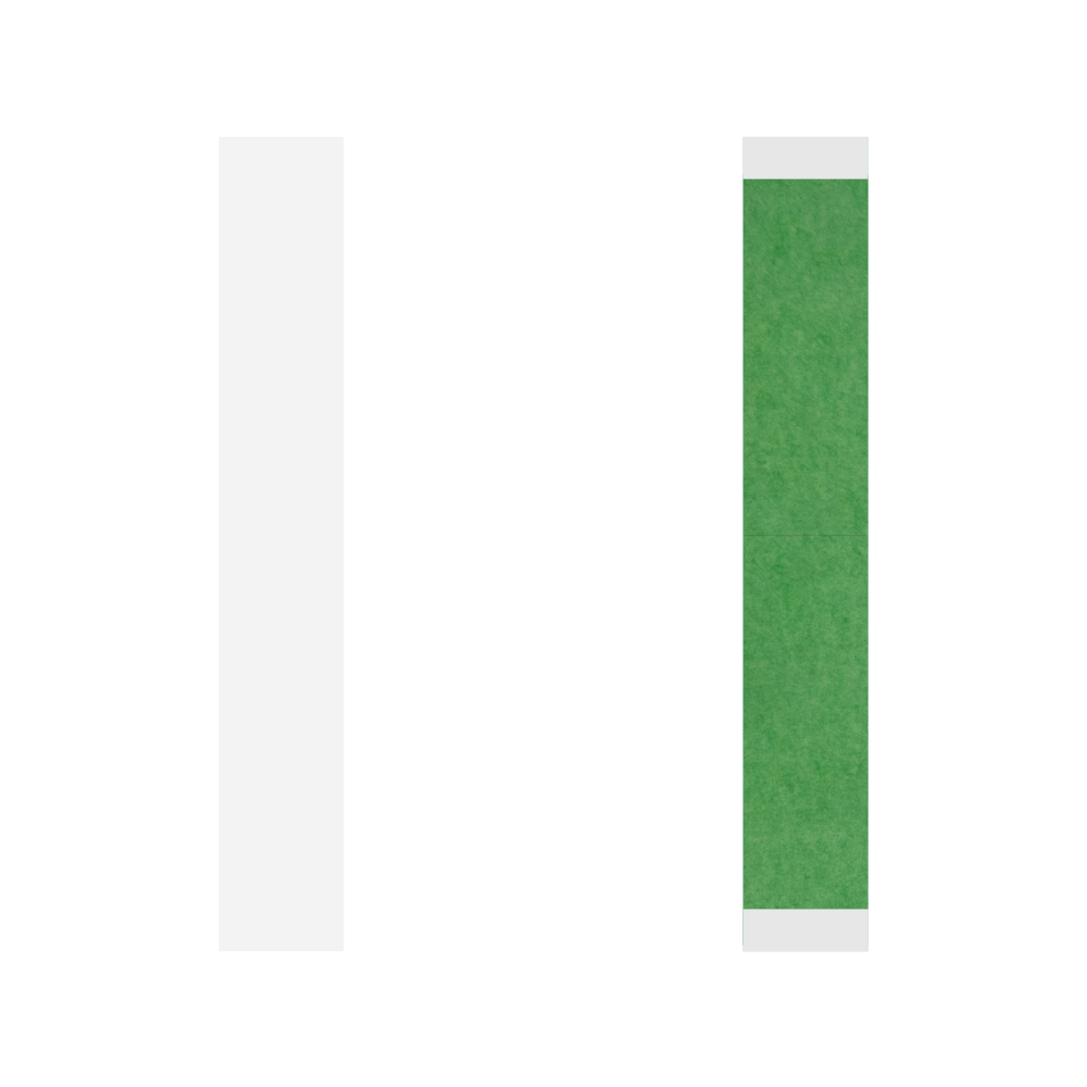 Walker Tape Easy Green Straight Strips 36 Pack, 1/2 x 3 in