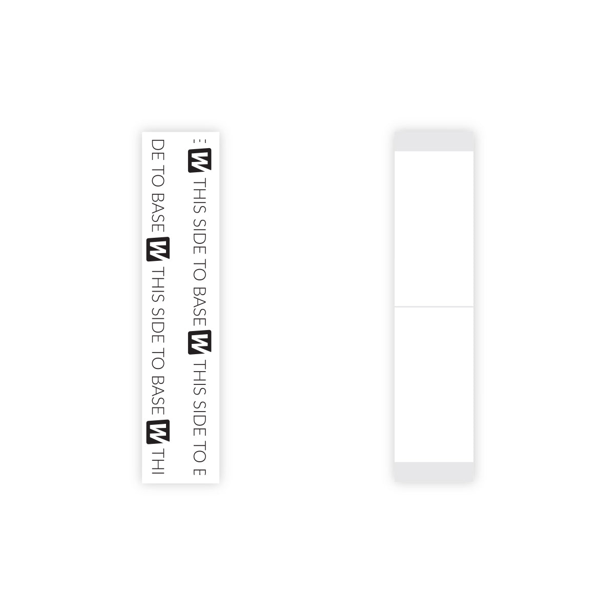 Walker Tape 1522 Clear Straight Strips 36 Pack, 3/4 x 3 in