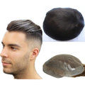 VIP Extensions Hollywood Toupee for Men, 100% Human Hair, 1B
