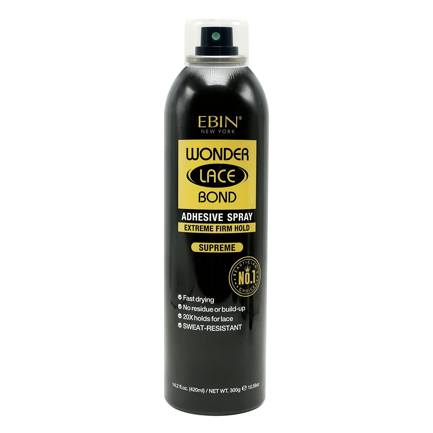 EBIN New York Wonder Lace Bond Adhesive Spray Supreme Hold, 14.2 oz