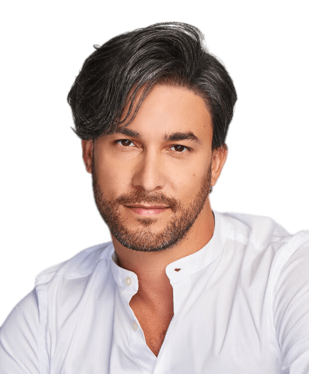 HIM Collection Gallant Men's Wig, M14S Dark Ash Blonde
