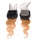 Rio Body Wave Closure 4x4 Gold, 16 in