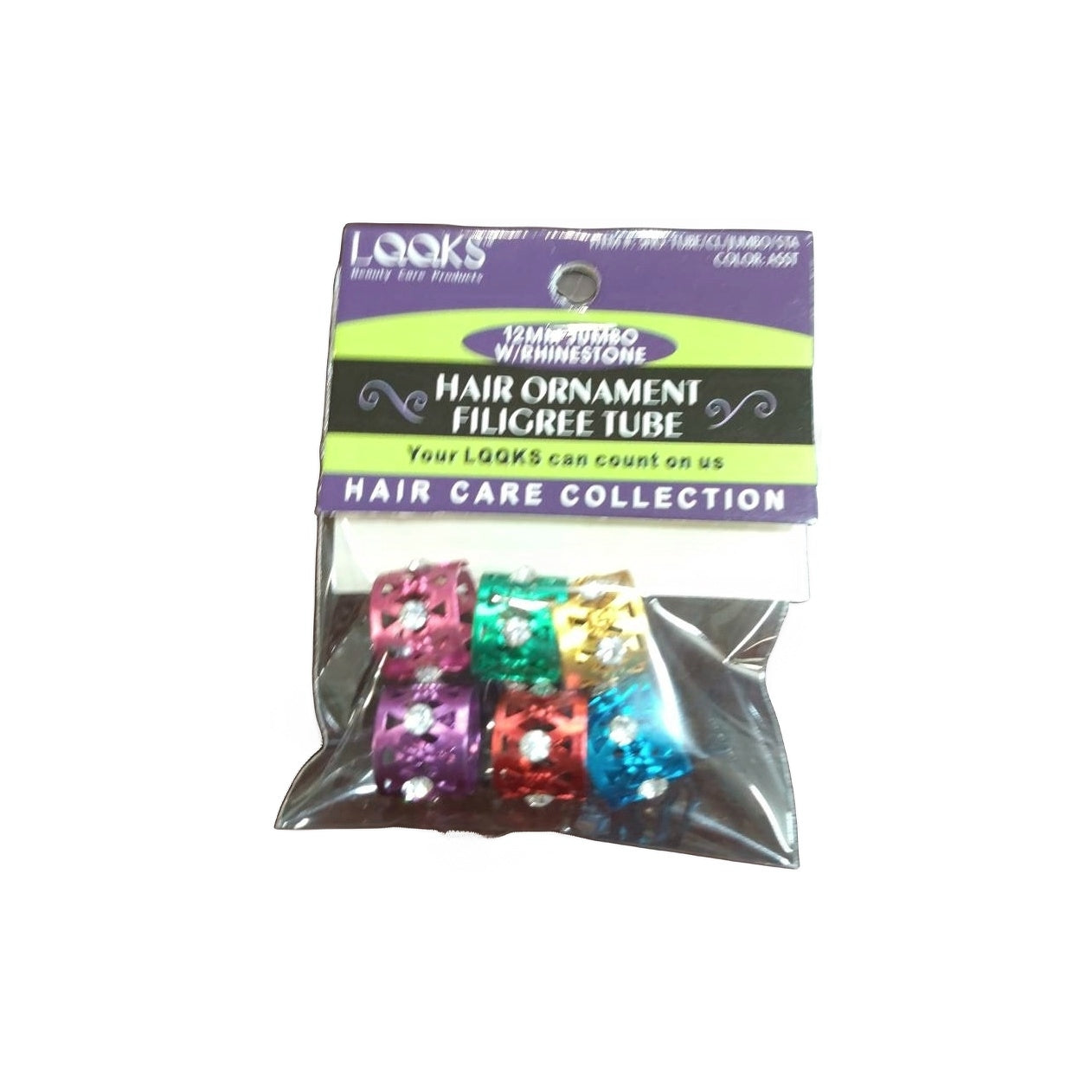 Looks Filigree Hair Cuff Tube — 12 mm Jumbo