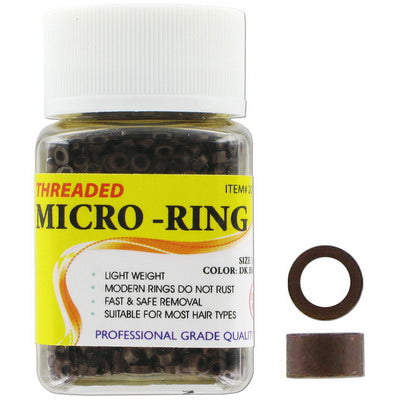 C&L Allure Micro Rings 3.5 mm, Burgundy, 1000 Pcs