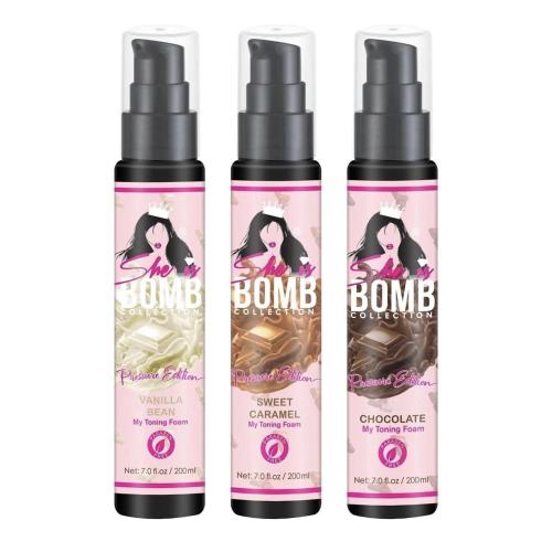 She Is Bomb Tinting Toning Foam, Vanilla Bean, 7 oz