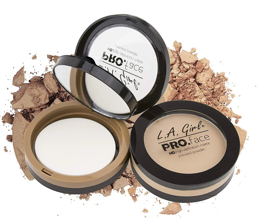 L.A. Girl Pro Face HD Matte Pressed Powder, Warm Honey