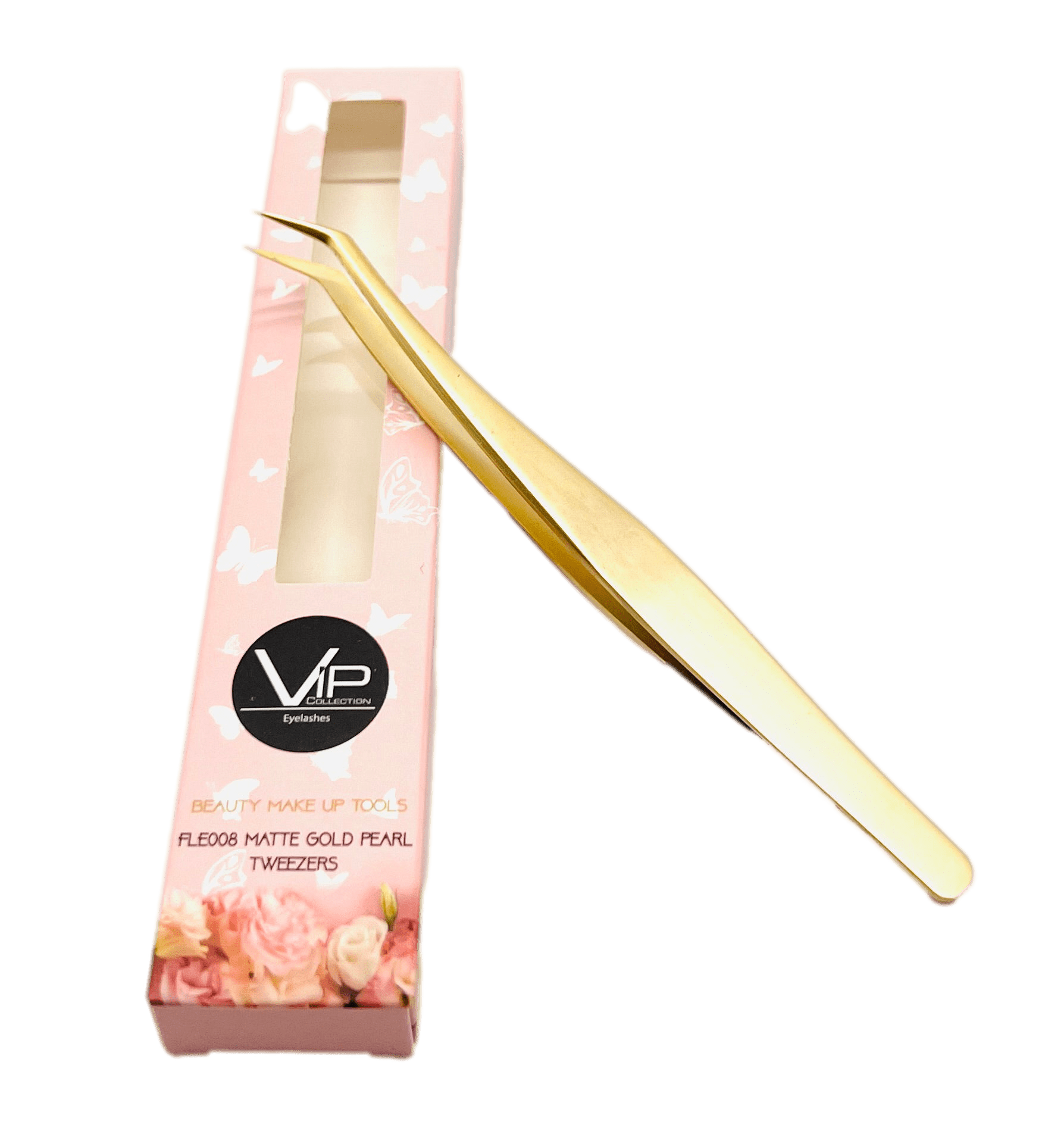 VIP Extensions Eyelash Tweezers FLE021, Blue