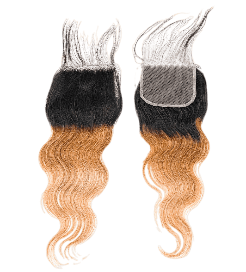 Rio Body Wave Closure 4x4 Gold, 12 in