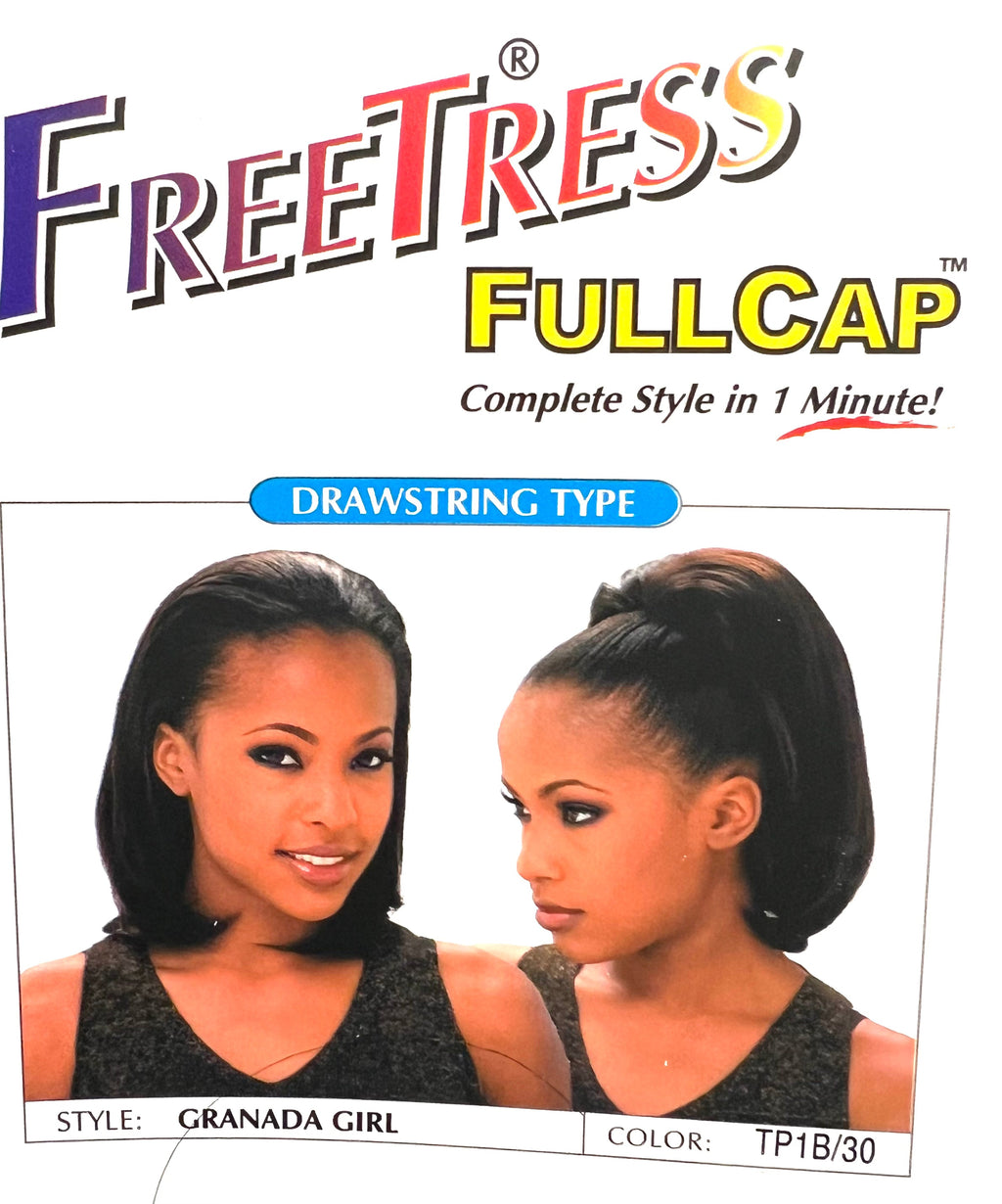 FreeTress Granada Girl Drawstring Fullcap Wig, TP1B/30