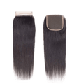Rio Straight Closure 4x4 Natural Black, 20 in