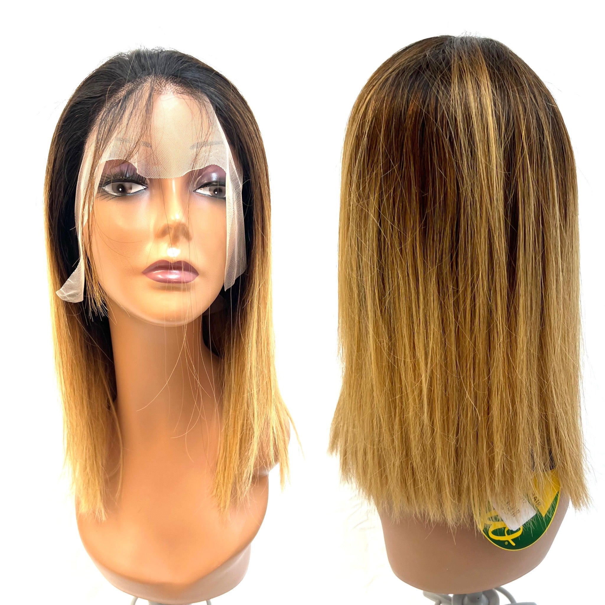 Rio Straight Bob Lace Front Wig 12 in, Gold